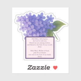 Sacred Blooms Lilac - Hail Mary Sticker