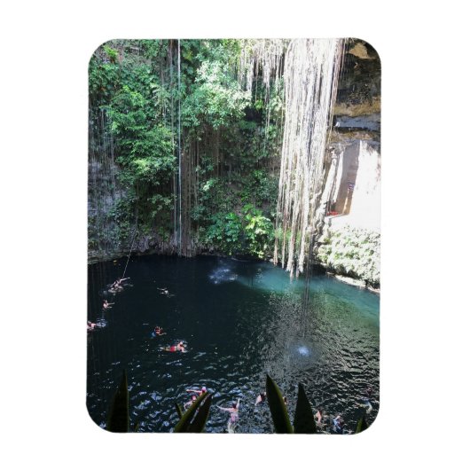 Sacred Blue Cenote, ik Kil, Mexico #2 Foto Magnet Magneet (Verticaal)