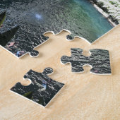 Sacred Blue Cenote, ik Kil, Mexico#2 Jigzaag Puzzl Legpuzzel (Zijkant)