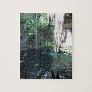 Sacred Blue Cenote, ik Kil, Mexico#2 Jigzaag Puzzl Legpuzzel