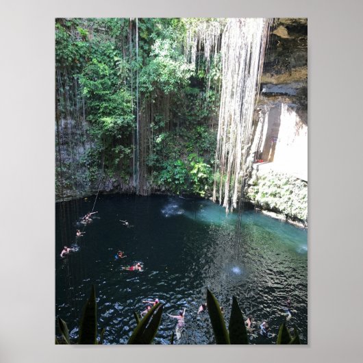 Sacred Blue Cenote, ik Kil, Mexico #2 Poster (Voorkant)