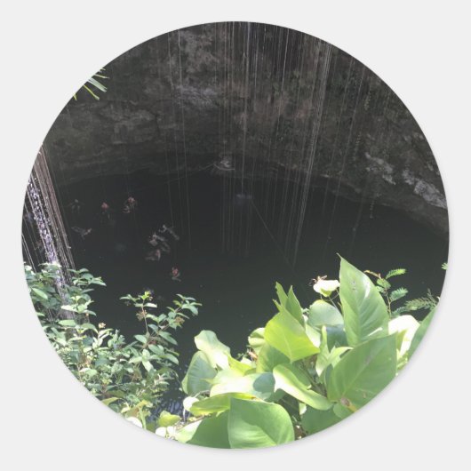 Sacred Blue Cenote, ik Kil, Mexico #3 Sticker (Voorkant)