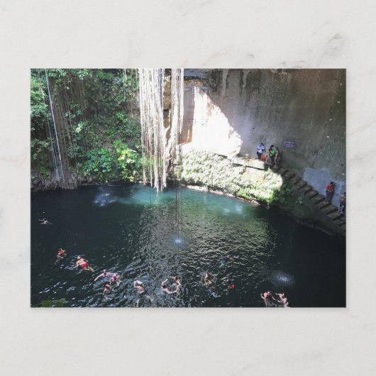 Sacred Blue Cenote, ik Kil, Mexico #4 Briefkaart (Voorkant)