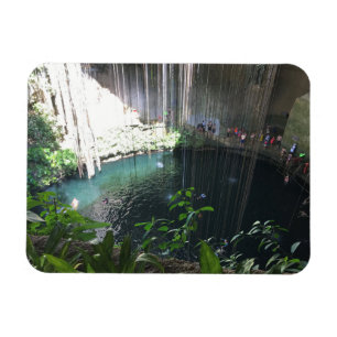 Sacred Blue Cenote, ik Kil, Mexico Photo Magnet Magneet