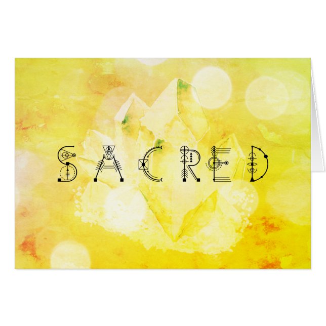 *~* SACRED Bright Yellow Gold Green (Voorkant Horizontaal)