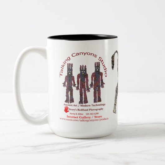 Sacred Buffalo Vietnam Veteraan Two-Tone Coffee Mo Tweekleurige Koffiemok (Links)