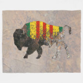 Sacred Buffalo Vietnam Veteran BLANKET Fleece Deken (Voorkant (Horizontaal))