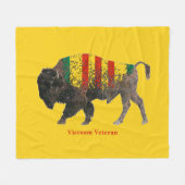 Sacred Buffalo Vietnam Veteran BLANKET Fleece Deken (Voorkant (Horizontaal))