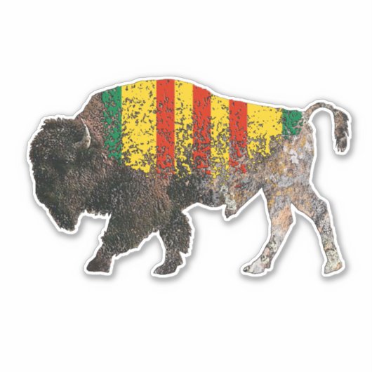 Sacred Buffalo Vietnam Veteran Sticker (Voorkant)
