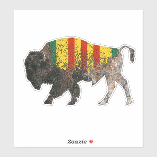 Sacred Buffalo Vietnam Veteran Sticker (Vel)