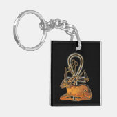 Sacred Bull Egyptian 3D Sleutelhanger (Voorkant Links)