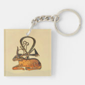 Sacred Bull Egyptian 3D Sleutelhanger (Achterkant)