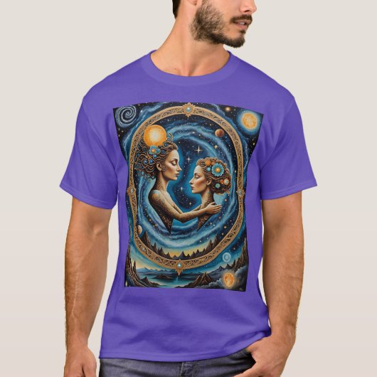 Sacred Cosmic Mirror Goddess Shirt (Voorkant)