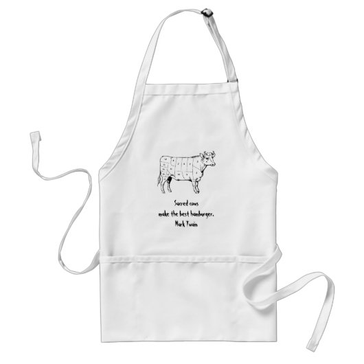 Sacred Cow apron Standaard Schort (Voorkant)