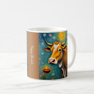 Sacred Cow Diwali Feestelijke Sfeer Koffiemok