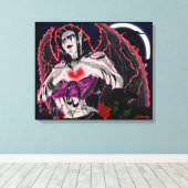 Sacred - De donkere engel uitgestrekte canvas prin (Insitu (Houten vloer))