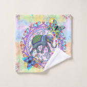 Sacred Elephant Pattern Bad Handdoek (Wasdoekje)