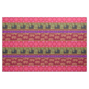 Sacred Elephants Fabric Stof