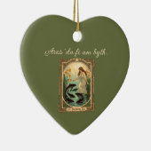 Sacred Fish of Saint Dwynwen's Well in Wales Keramisch Ornament (Rechts)