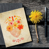 Sacred Floral Heart Mexican Baroque Charm Kaart