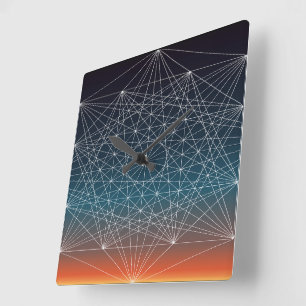 Sacred G Sunset Vierkante Klok