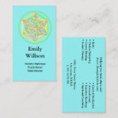 Sacred Geometric Star Wellness Holographic  Visitekaartje (Voorkant / Achterkant)