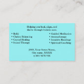 Sacred Geometric Star Wellness Holographic  Visitekaartje (Achterkant)