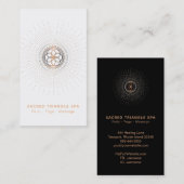 *~* Sacred Geometry Alchemy Mandala Shaman Visitekaartje (Voorkant / Achterkant)