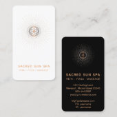 *~* Sacred Geometry Alchemy Shaman Mandala Visitekaartje (Voorkant / Achterkant)