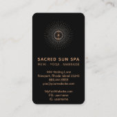 *~* Sacred Geometry Alchemy Shaman Mandala Visitekaartje (Achterkant)
