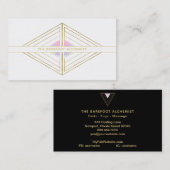 *~* Sacred Geometry Boho Gold Triangle Alchemy Visitekaartje (Voorkant / Achterkant)