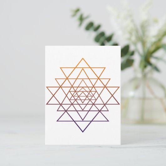 Sacred Geometry Briefkaart (Staand voorkant)