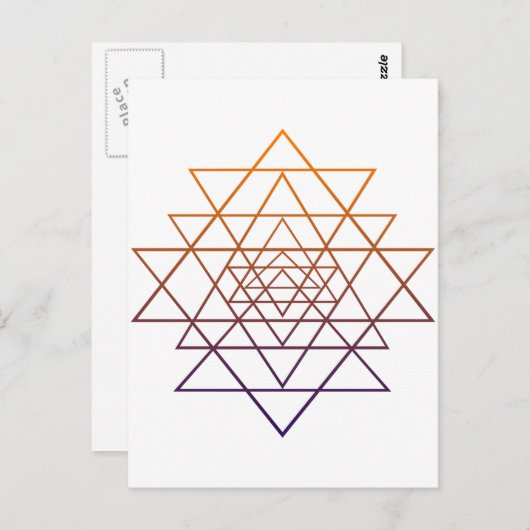 Sacred Geometry Briefkaart (Voorkant / Achterkant)