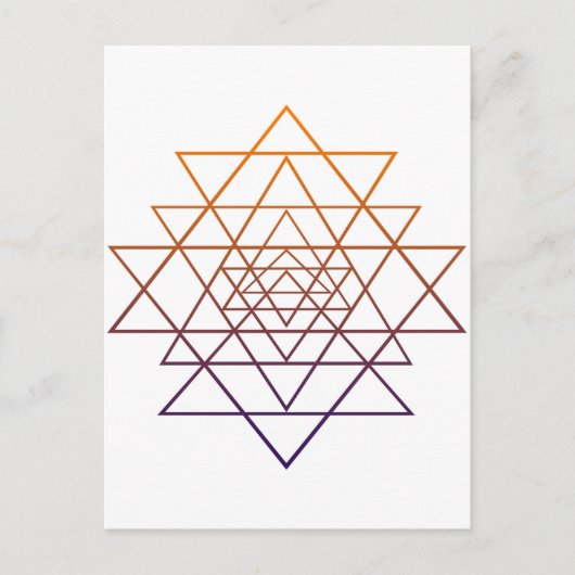 Sacred Geometry Briefkaart (Voorkant)