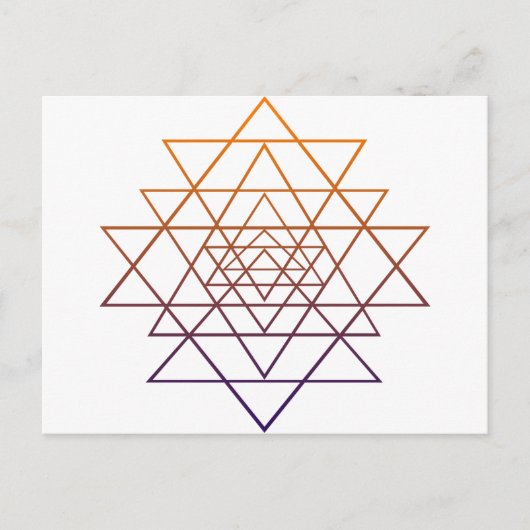 Sacred Geometry Briefkaart (Voorkant)