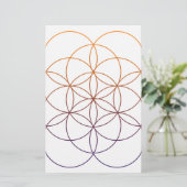 Sacred Geometry Briefpapier (Staand voorkant)
