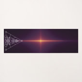 Sacred Geometry Buddha Yogamat (Achterkant (horizontaal))