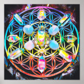 Sacred Geometry Crystal Poster (Voorkant)