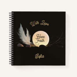 Sacred Geometry & Divine Glow Square Luxury Notitieboek