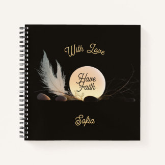 Sacred Geometry & Divine Glow Square Luxury Notitieboek