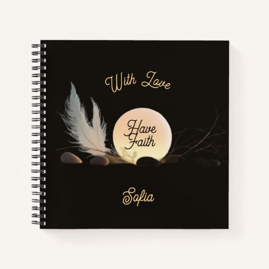 Sacred Geometry & Divine Glow Square Luxury Notitieboek (Voorkant)