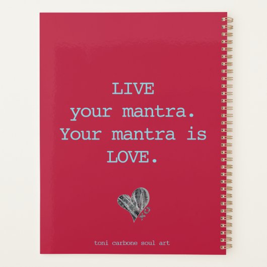 Sacred Geometry Elephant Original ART Planner (Achterkant)