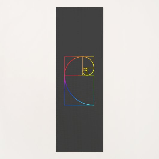 Sacred Geometry Fibonacci Spiral Yogamat (Voorkant)