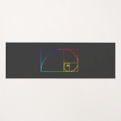 Sacred Geometry Fibonacci Spiral Yogamat (Voorkant (horizontaal))