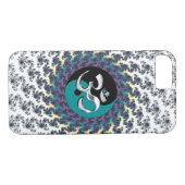 Sacred Geometry Fractal met Yin-Yang en OM Case-Mate iPhone Case (Achterkant (Horizontaal))