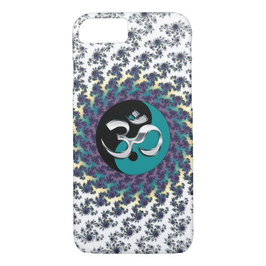 Sacred Geometry Fractal met Yin-Yang en OM Case-Mate iPhone Case (Achterkant)