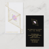 *~* Sacred Geometry Gold Boho Triangles Alchemy Visitekaartje (Voorkant / Achterkant)