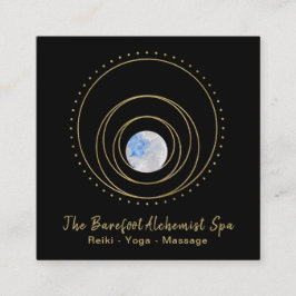 *~* Sacred Geometry Gold Geometric Boho Cosmic Vierkante Visitekaartje