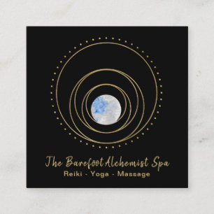 *~* Sacred Geometry Gold Geometric Boho Cosmic Vierkante Visitekaartje