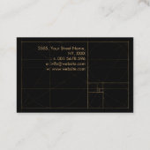 Sacred Geometry Golden Spiral - Boom Branch Visitekaartje (Achterkant)